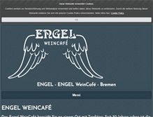 Tablet Screenshot of engelweincafe-bremen.de